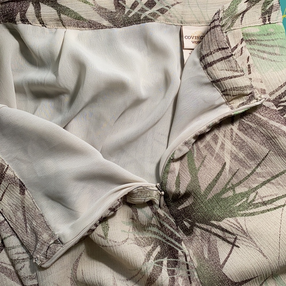 💥💥 Plus size Tropical skirt lined taupe 20W - Picture 5 of 6